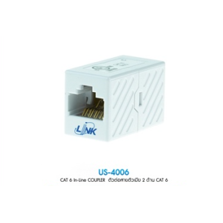 CAT 6 RJ45 COUPLER In-Line ตัวต่อสายตัวเมีย 2 ด้าน รุ่น US-4006