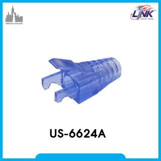 RJ45 CAT 6 New Crystal Locking Plug BOOT สีฟ้า บรรจุ 10 หัว/Pkg