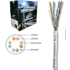 สายแลน LINK CAT5E UTP Enhanced CABLE (350 MHz) 100 เมตร รุ่น US-9015LSZH-1