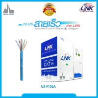สายแลน CAT 6 UTP (250 MHz) w/Cross Filler, 24 AWG, CM , UL Blue 305 M./Reelex รุ่น US-9106A